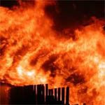 Два человека сгорели в пожаре на улице Луначарского
