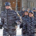 Снежный десант юных угличских полицейских