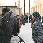 Юные полицейские Углича на Снежном десанте